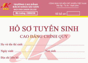 ho so xet tuyen cao dang bach khoa sai gon thong tin chi tiet va huong dan nop ho so 1