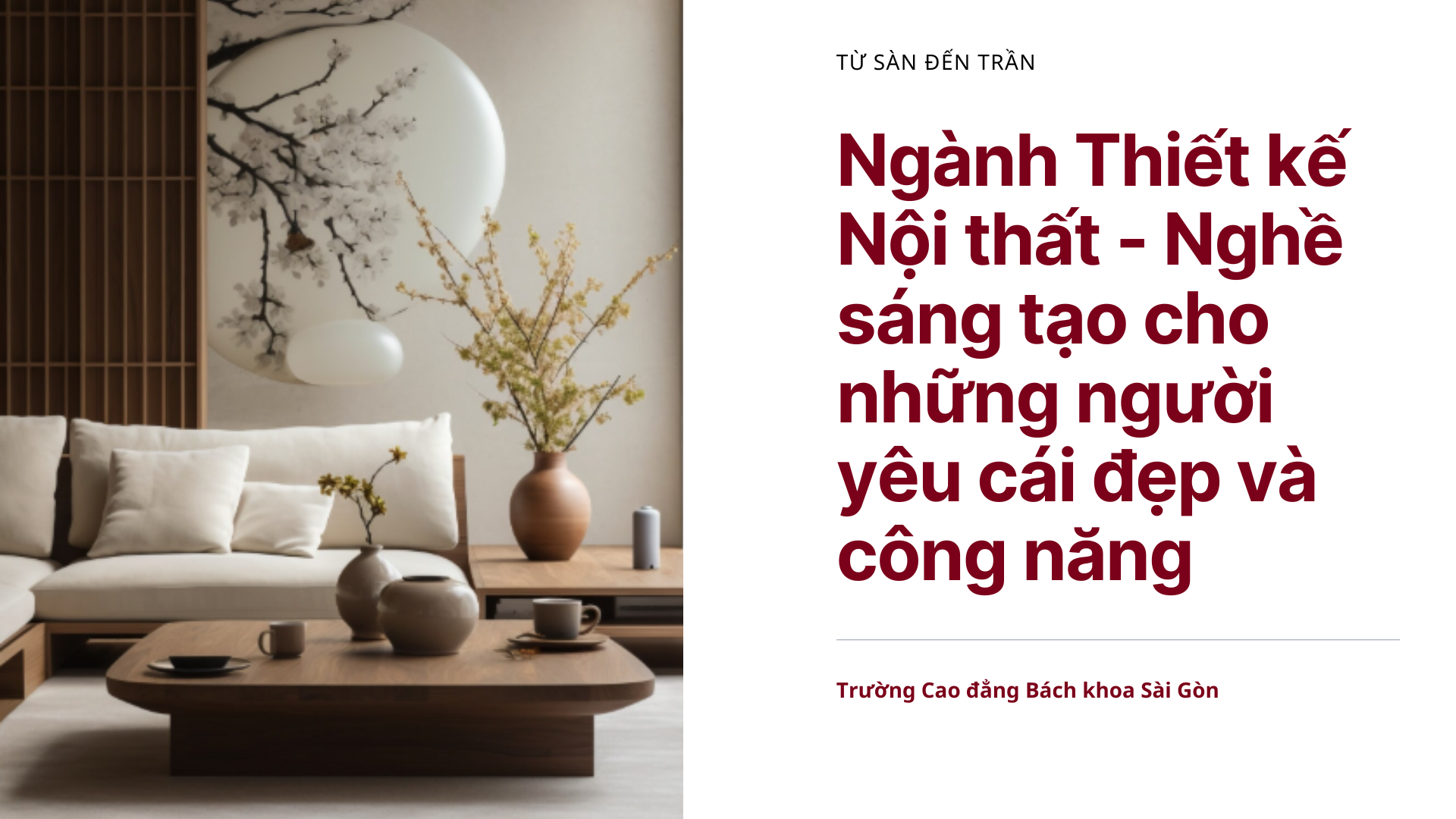 Ngành Thiết kế nội thất – Nghề sáng tạo cho những người yêu cái đẹp và ...