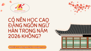 Có nên học Cao đẳng Ngôn ngữ Hàn trong năm 2026 không?