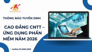 THÔNG BÁO TUYỂN SINH CAO ĐẲNG CNTT – ỨNG DỤNG PHẦN MỀM NĂM 2026
